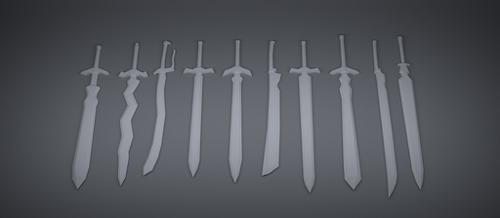 Low Poly Swords preview image